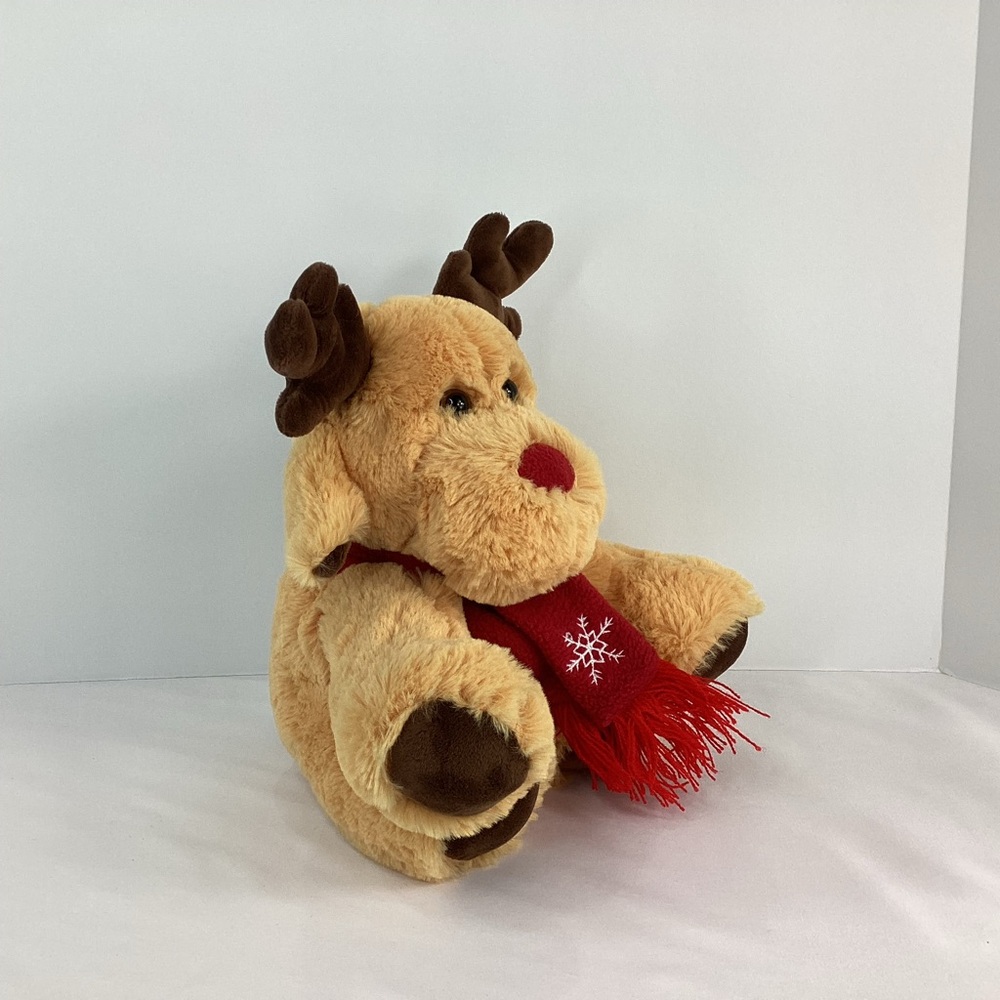 Cozy Christmas Companion Adorable Plush Deer Reindeer Elk Stuffed Animal - Picture 3 of 8